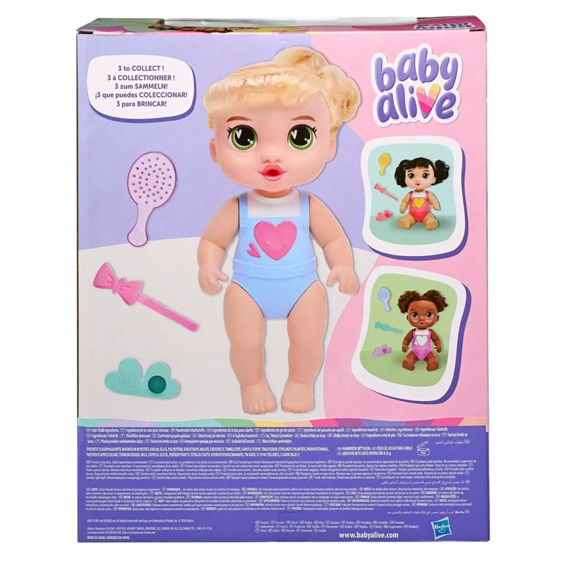 MUÑECA BABY ALIVE BEBE  PEINA Y JUEGA CABELLO RUBIO - 4