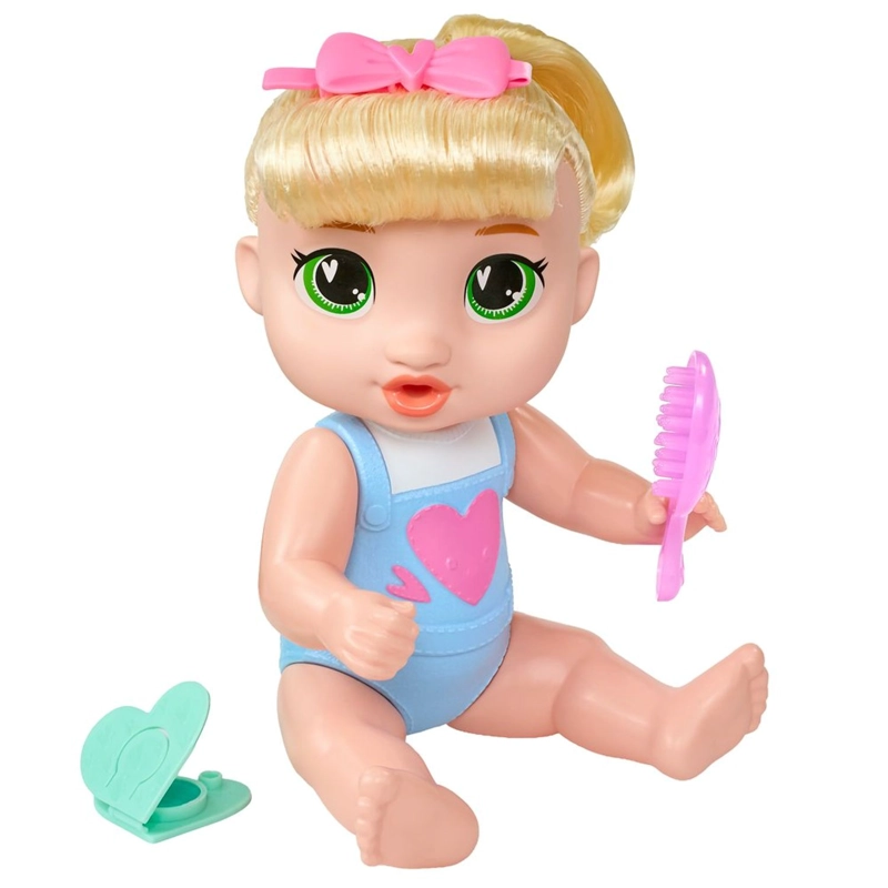 MUÑECA BABY ALIVE BEBE  PEINA Y JUEGA CABELLO RUBIO - 5