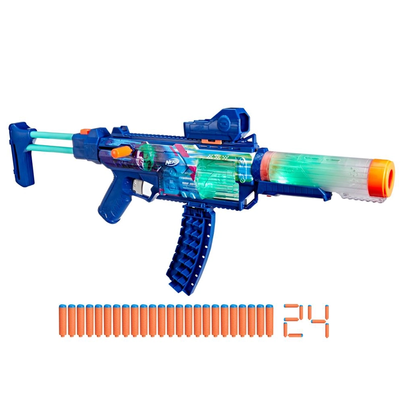 LANZADOR DE DARDOS NERF LOADOUT CYBERLIGHT GHOST - 1