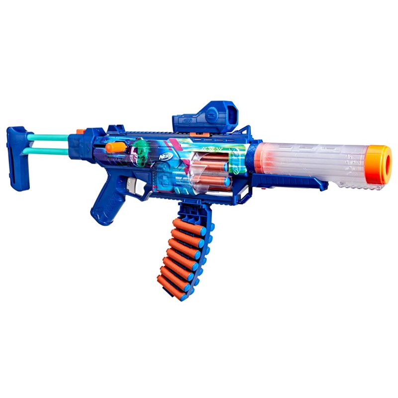 LANZADOR DE DARDOS NERF LOADOUT CYBERLIGHT GHOST - 8