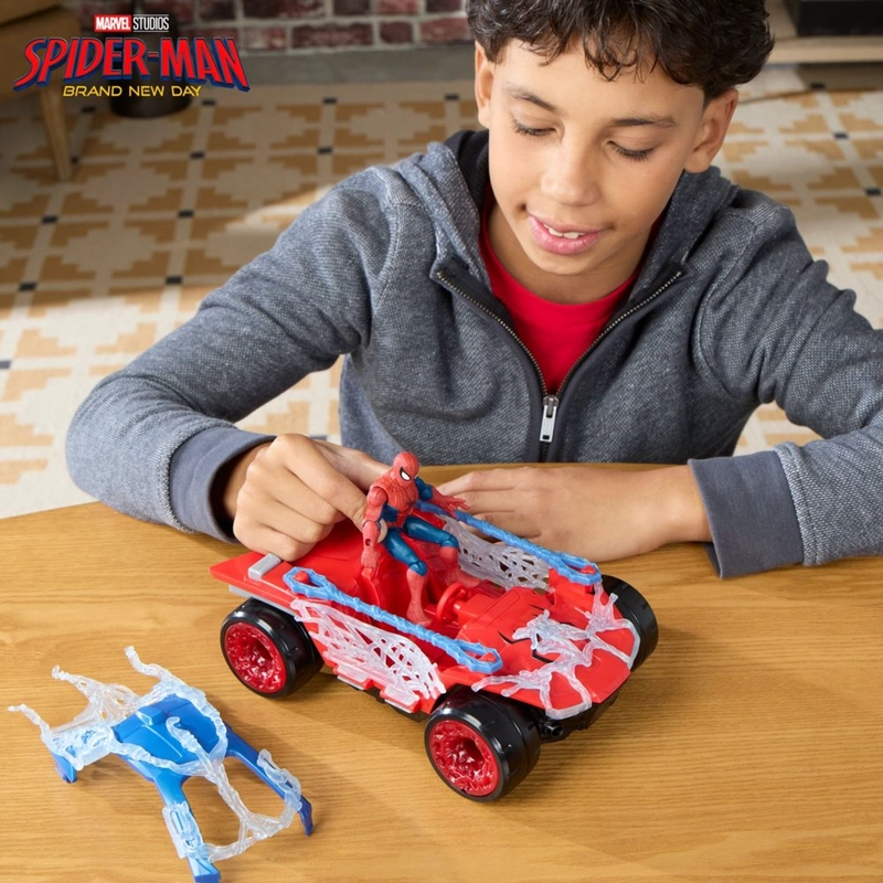 SET DE FIGURA SPIDERMAN ACTIONVERSE STRETCH & BLAST BUGGY - 8