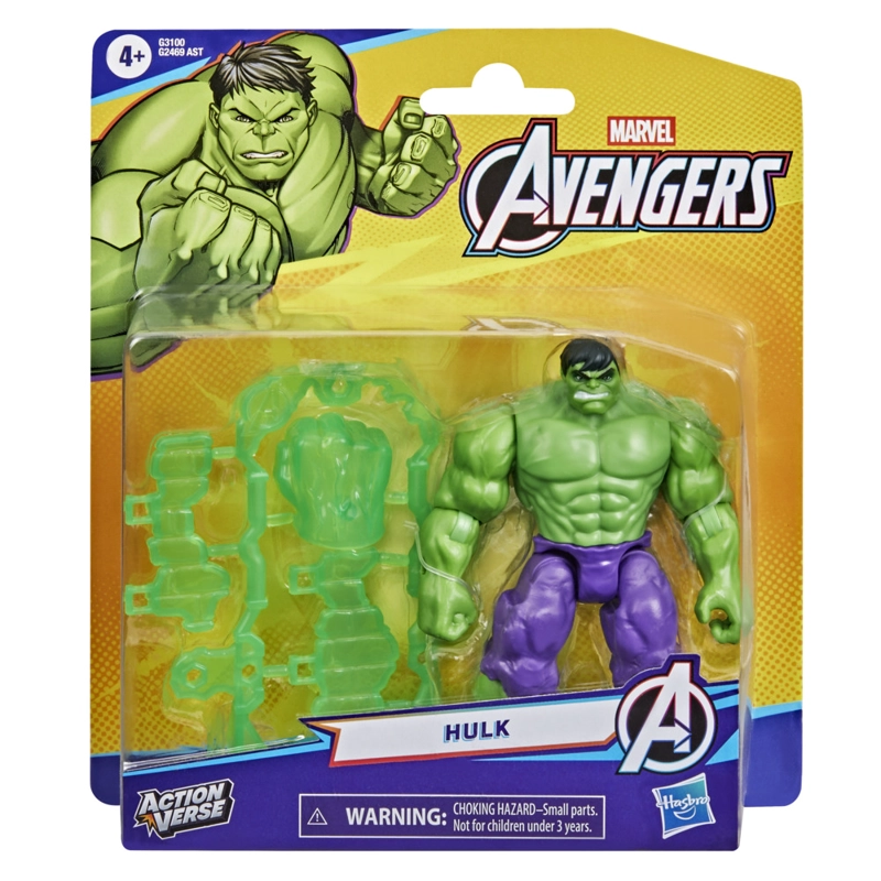 FIGURA DE ACCION MARVEL ACTIONVERSE HULK ROJO - 2