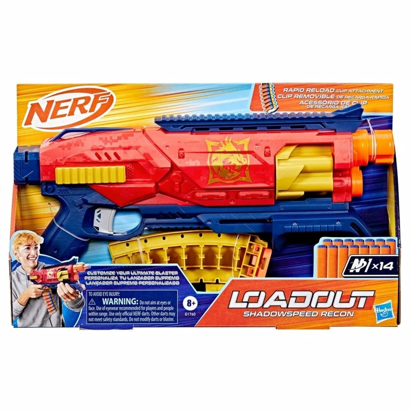 LANZADOR DE DARDOS NERF LOADOUT SHADOWSPEED RECON - 1