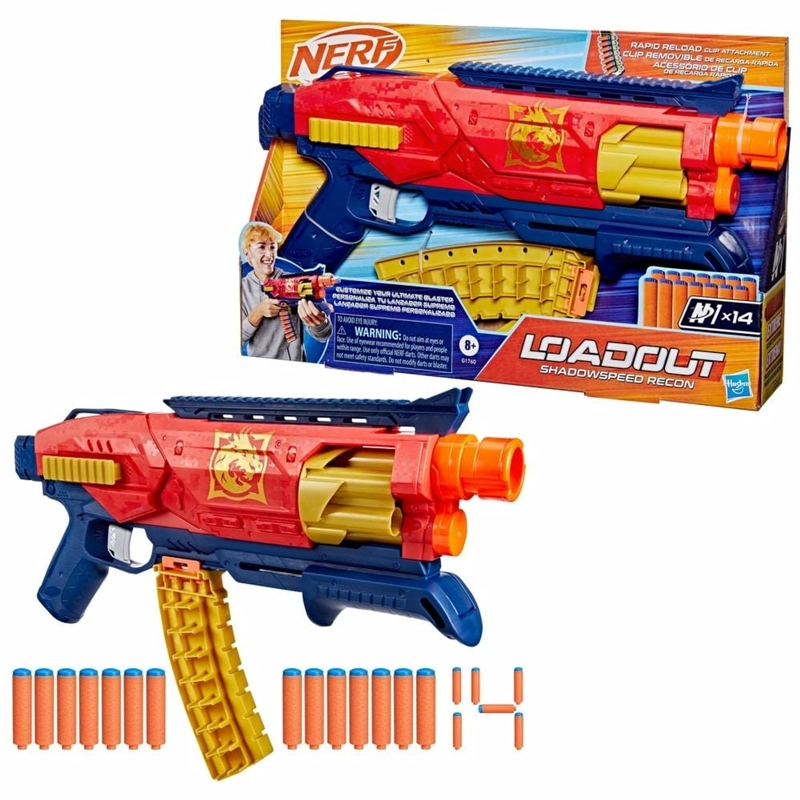 LANZADOR DE DARDOS NERF LOADOUT SHADOWSPEED RECON - 2