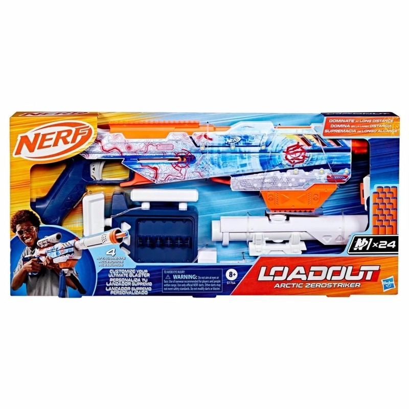 LANZADOR DE DARDOS NERF LOADOUT ARCTIC ZEROSTRIKER - 2