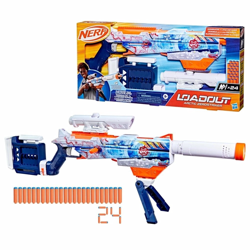 LANZADOR DE DARDOS NERF LOADOUT ARCTIC ZEROSTRIKER - 3