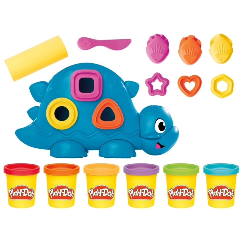 SET DE MASAS MOLDEABLES PLAY-DOH STARTERS DINOSAURIO FORMAS Y COLORES - 2