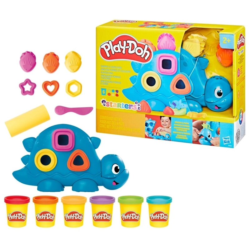 SET DE MASAS MOLDEABLES PLAY-DOH STARTERS DINOSAURIO FORMAS Y COLORES - 3