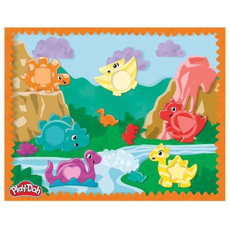 SET DE MASAS MOLDEABLES PLAY-DOH STARTERS DINOSAURIO FORMAS Y COLORES - 5