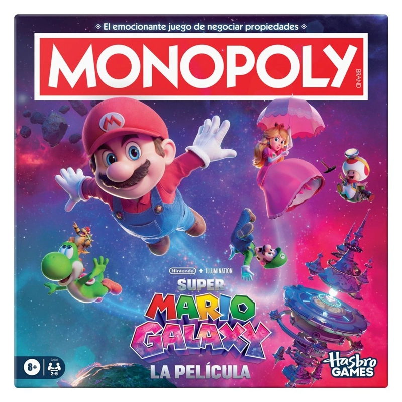 JUEGO DE MESA MONOPOLY SUPER MARIO GALAXY - 1