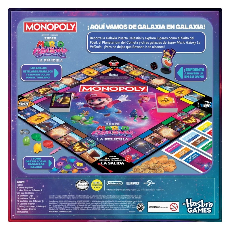 JUEGO DE MESA MONOPOLY SUPER MARIO GALAXY - 4