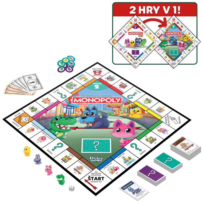 JUEGO DE MESA HASBRO GAMES MONOPOLY JUNIOR - 1
