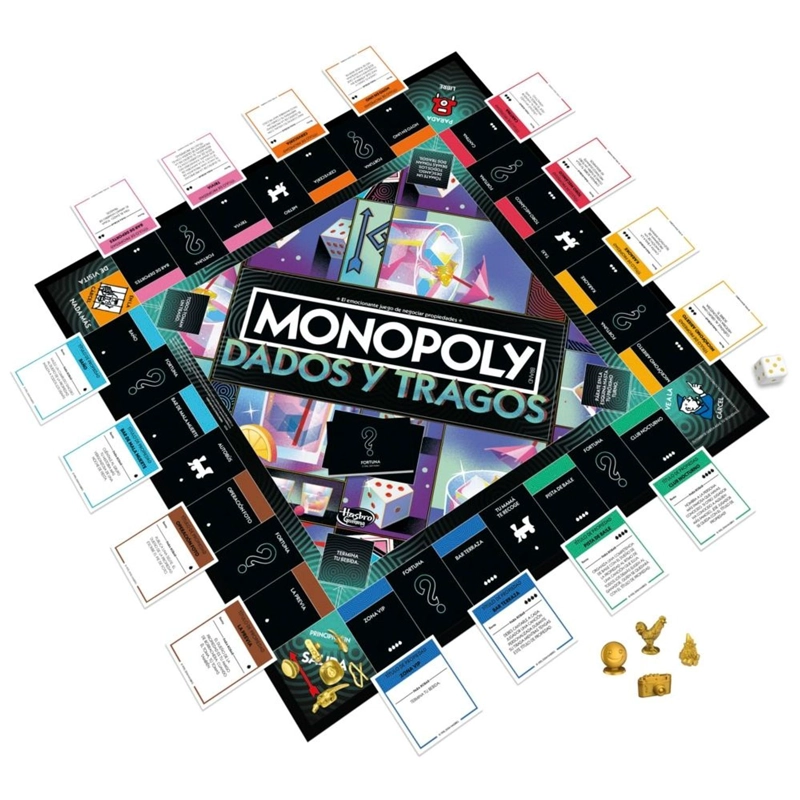 JUEGO DE MESA MONOPOLY TRAGOS Y DADOS - 2