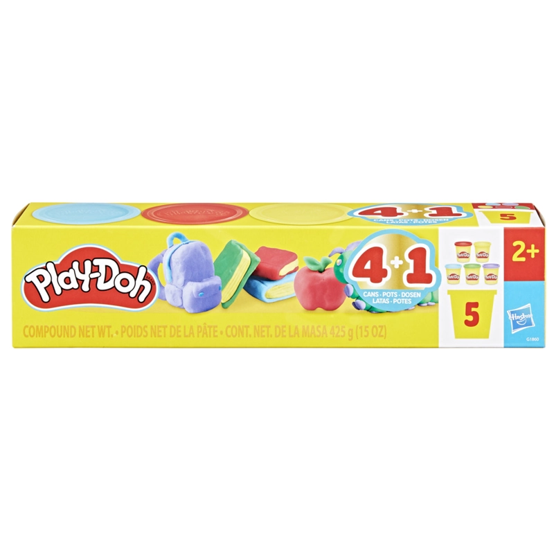 MASAS MOLDEABLES  PLAY-DOH VUELTA A CLASES PACK DE 5 LATAS - 2