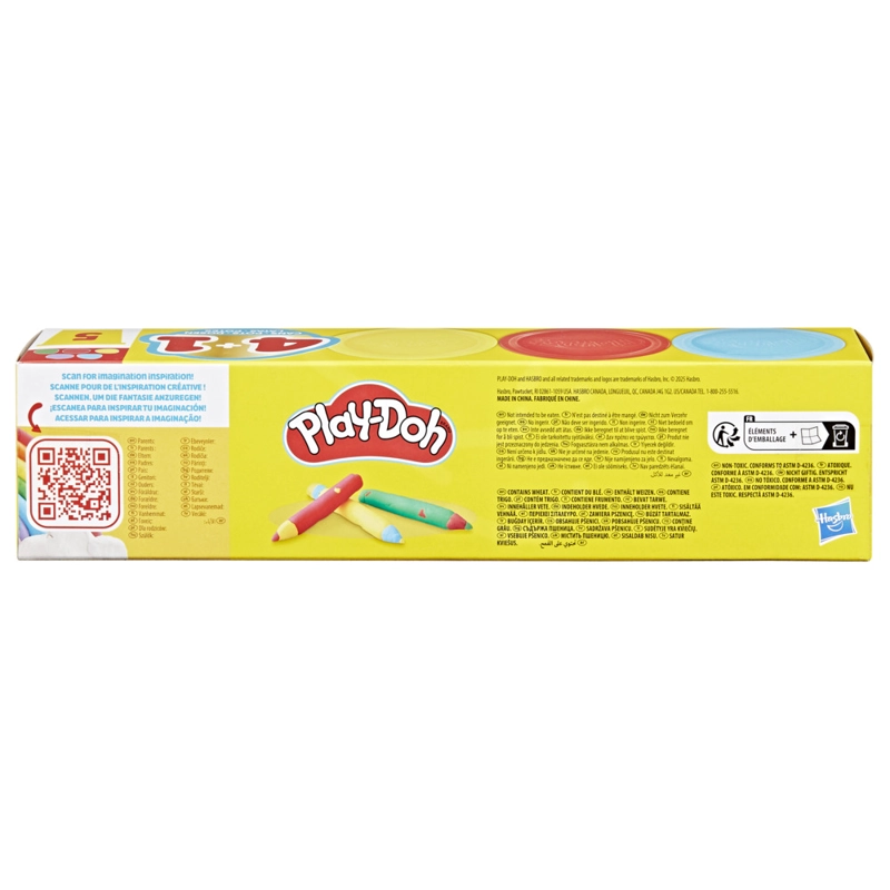 MASAS MOLDEABLES  PLAY-DOH VUELTA A CLASES PACK DE 5 LATAS - 4