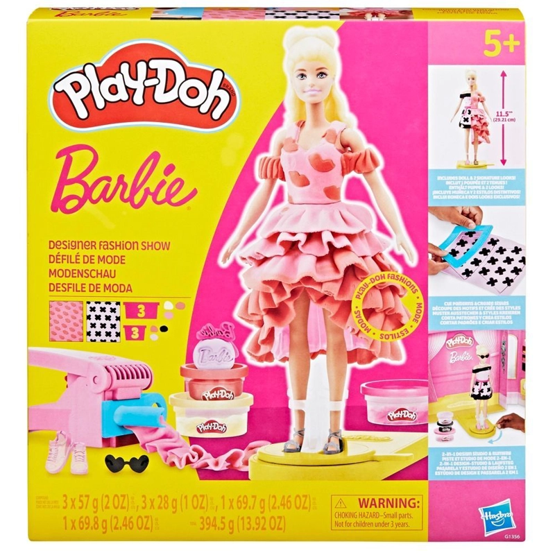 SET DE MASA MOLDEABLE PLAY DOH BARBIE CREA ROPA PARA MUÑECAS - 1
