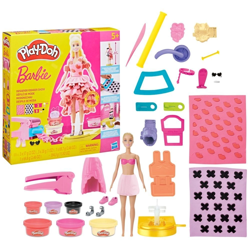 SET DE MASA MOLDEABLE PLAY DOH BARBIE CREA ROPA PARA MUÑECAS - 3