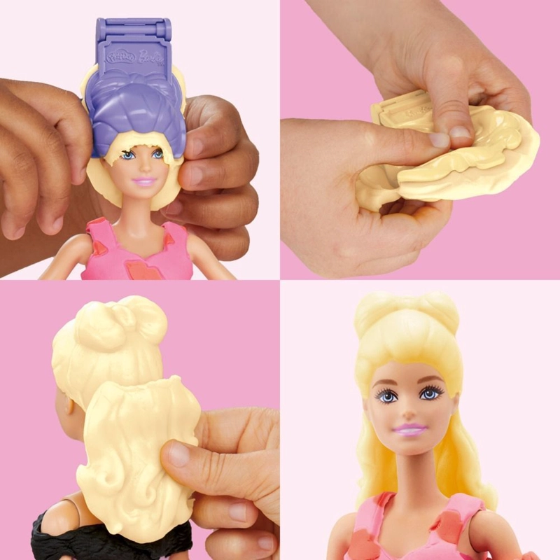 SET DE MASA MOLDEABLE PLAY DOH BARBIE CREA ROPA PARA MUÑECAS - 8