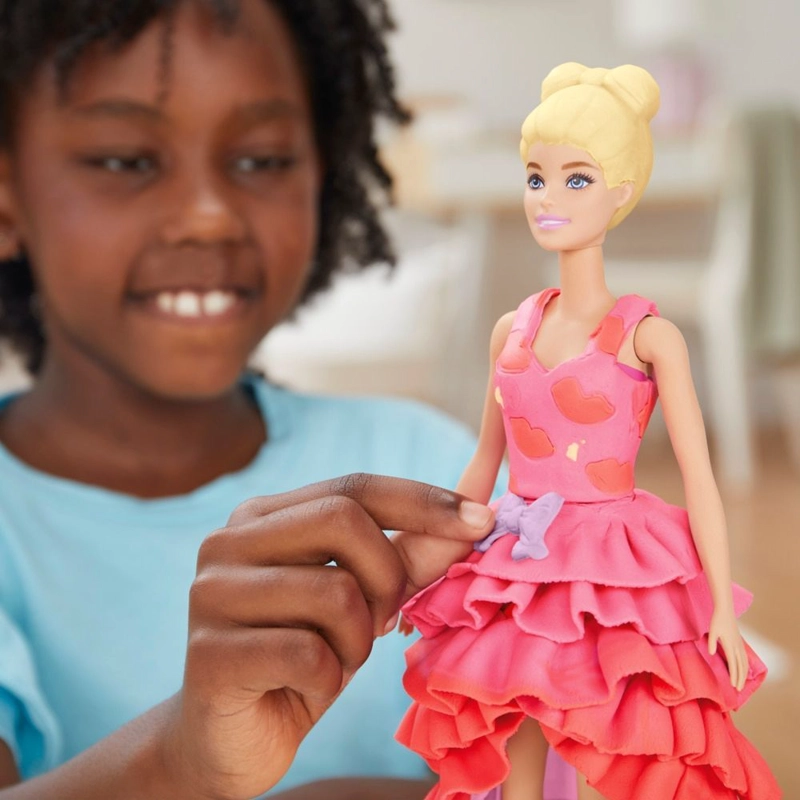 SET DE MASA MOLDEABLE PLAY DOH BARBIE CREA ROPA PARA MUÑECAS - 9