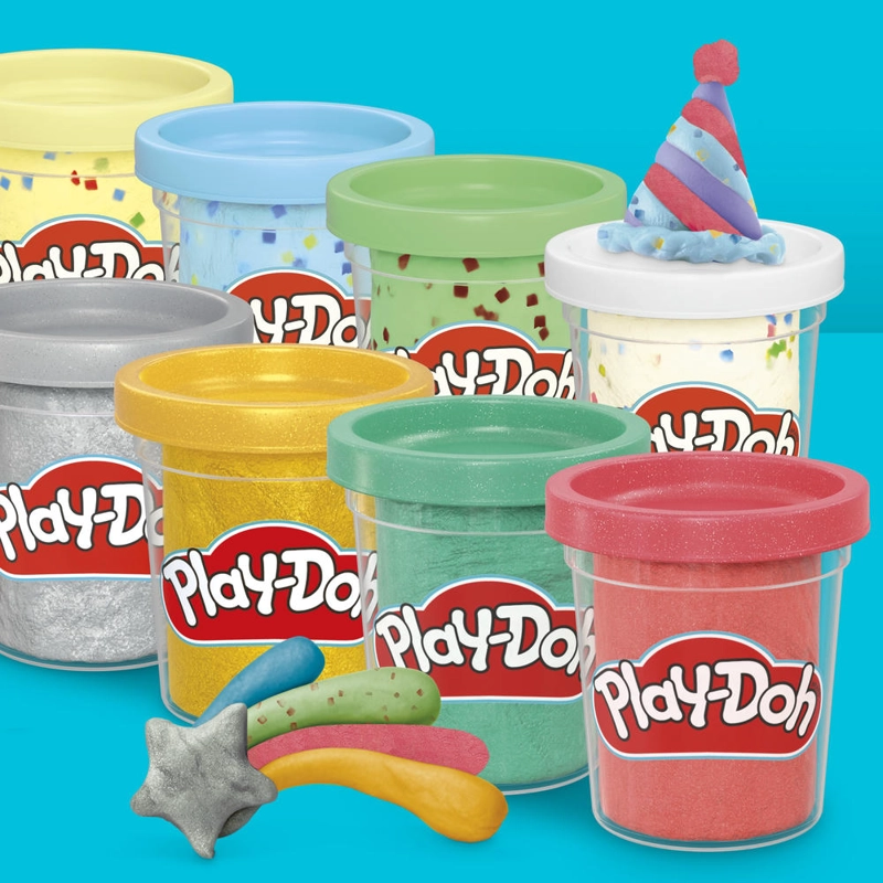 SET DE MASAS MOLDEABLES PLAY-DOH 20 LATAS CREAR Y CELEBRA - 10
