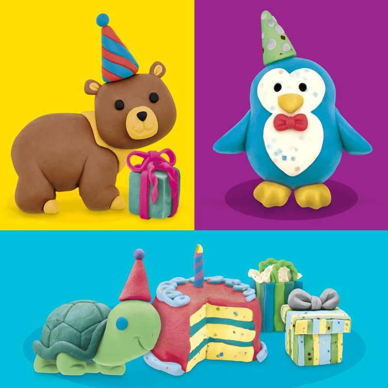 SET DE MASAS MOLDEABLES PLAY-DOH 20 LATAS CREAR Y CELEBRA - 6