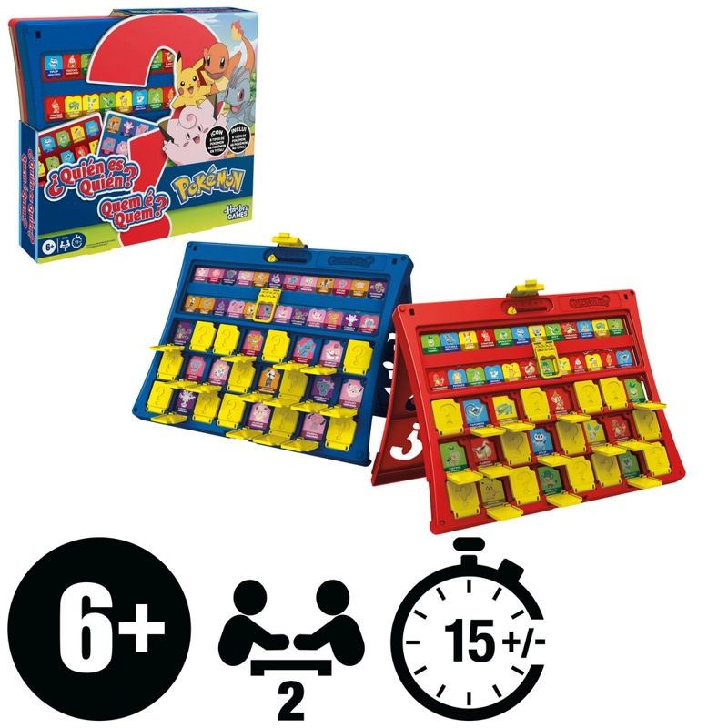 JUEGO DE MESA HASBRO GAMING ADIVINA QUIE N POKE MON - 5