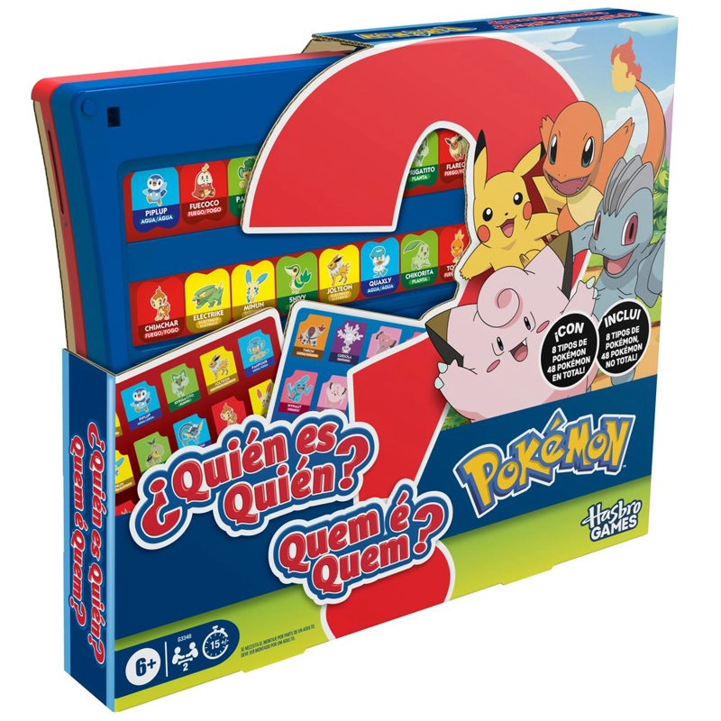 JUEGO DE MESA HASBRO GAMING ADIVINA QUIE N POKE MON - 6