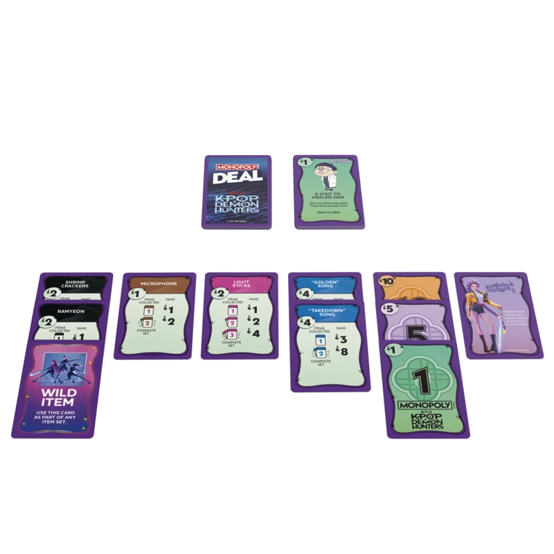 JUEGO DE CARTAS MONOPOLY DEAL KPOP DEMON HUNTERS - 6