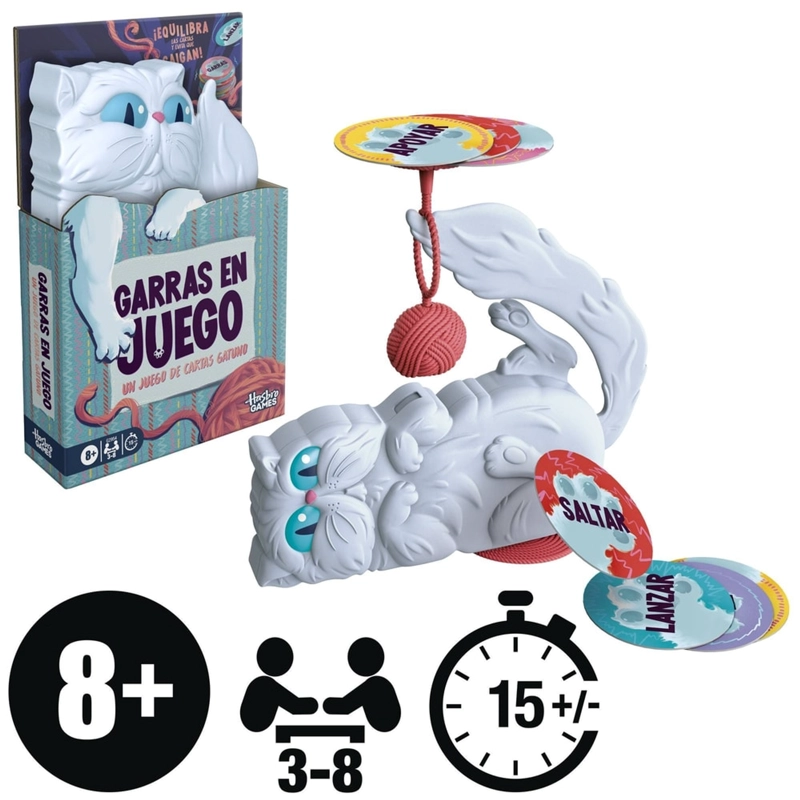 JUEGO DE CARTAS HASBRO GAMES THROWING PAWS - 8