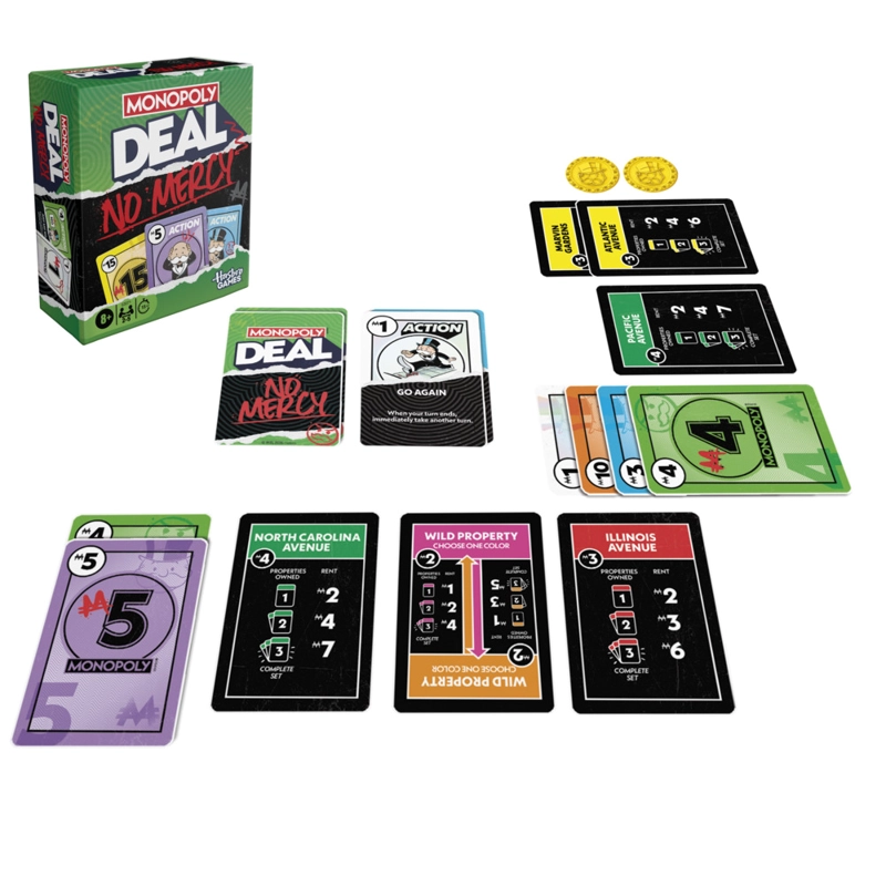 JUEGO DE CARTAS HASBRO GAMING MONOPOLY DEAL NO MERCY - 3