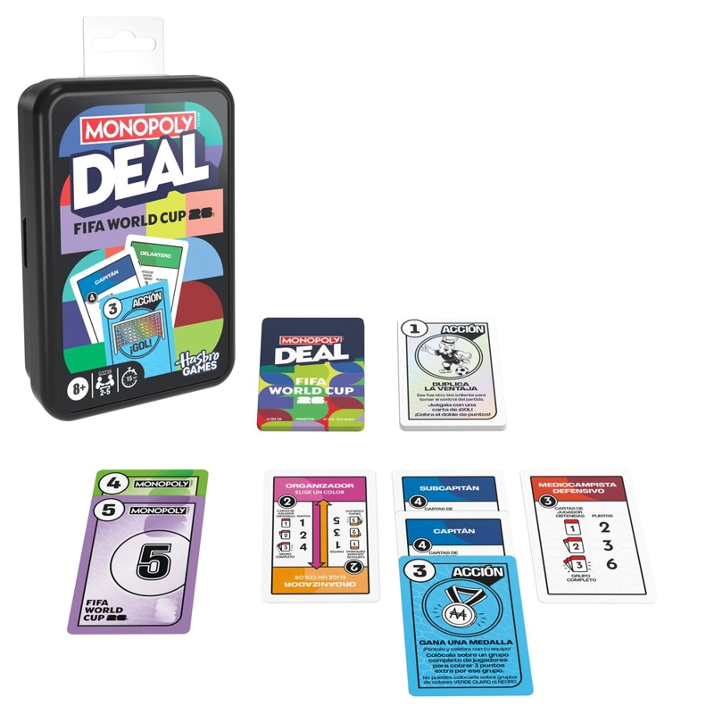 JUEGO DE CARTAS MONOPOLY DEAL FIFA 2026 - 3