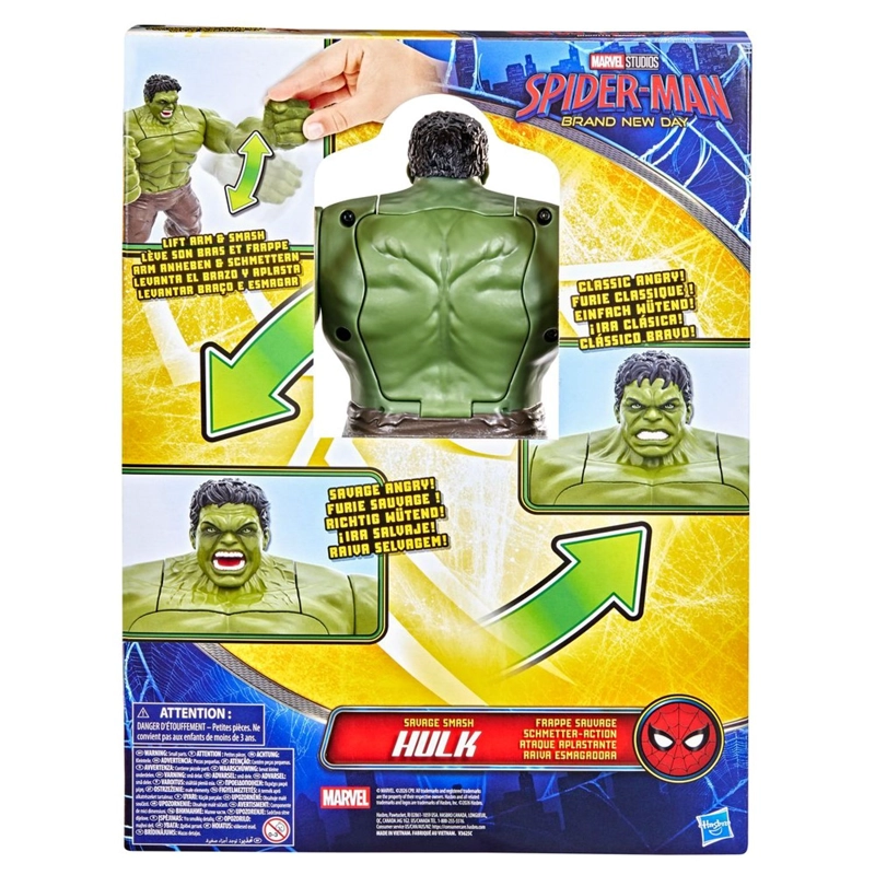 FIGURA DE ACCION SPIDERMAN BRAND NEW DAY HULK ATAQUE APLASTANTE - 4