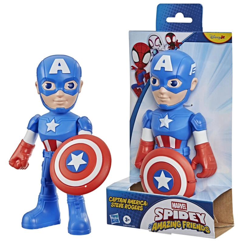 FIGURA DE ACCION SPIDEY CAPITAN AME RICA STEVE ROGERS - 3