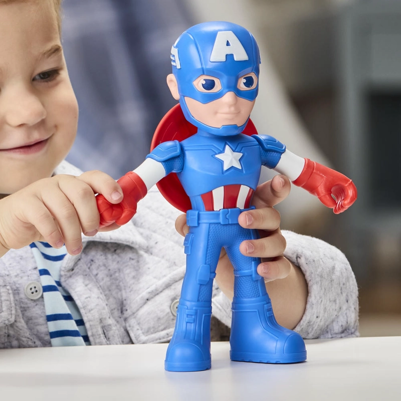 FIGURA DE ACCION SPIDEY CAPITAN AME RICA STEVE ROGERS - 7