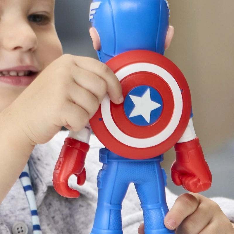 FIGURA DE ACCION SPIDEY CAPITAN AME RICA STEVE ROGERS - 8
