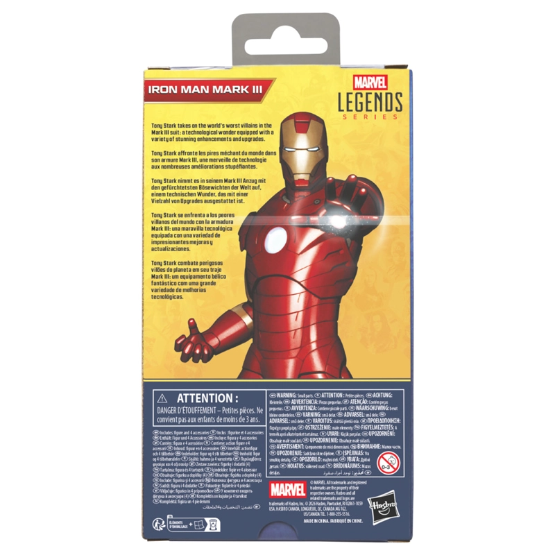 FIGURA DE ACCION MARVEL LEGENDS SERIES IRON MAN MARK III - 4