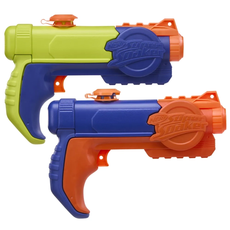 LANZADOR DE AGUA SUPER SOAKER PIRANHA PACK DOBLE - 1