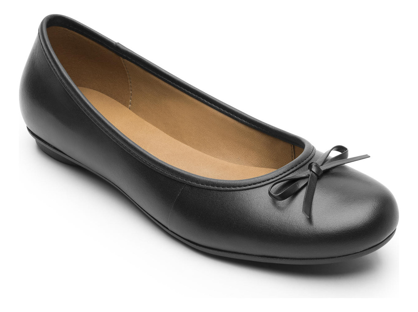 BALLERINAS MUJER FLEXI CUERO NEGRO DAFNE 21202 - 2