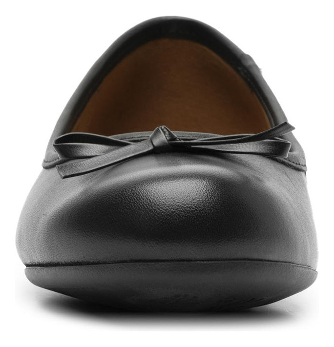BALLERINAS MUJER FLEXI CUERO NEGRO DAFNE 21202 - 4