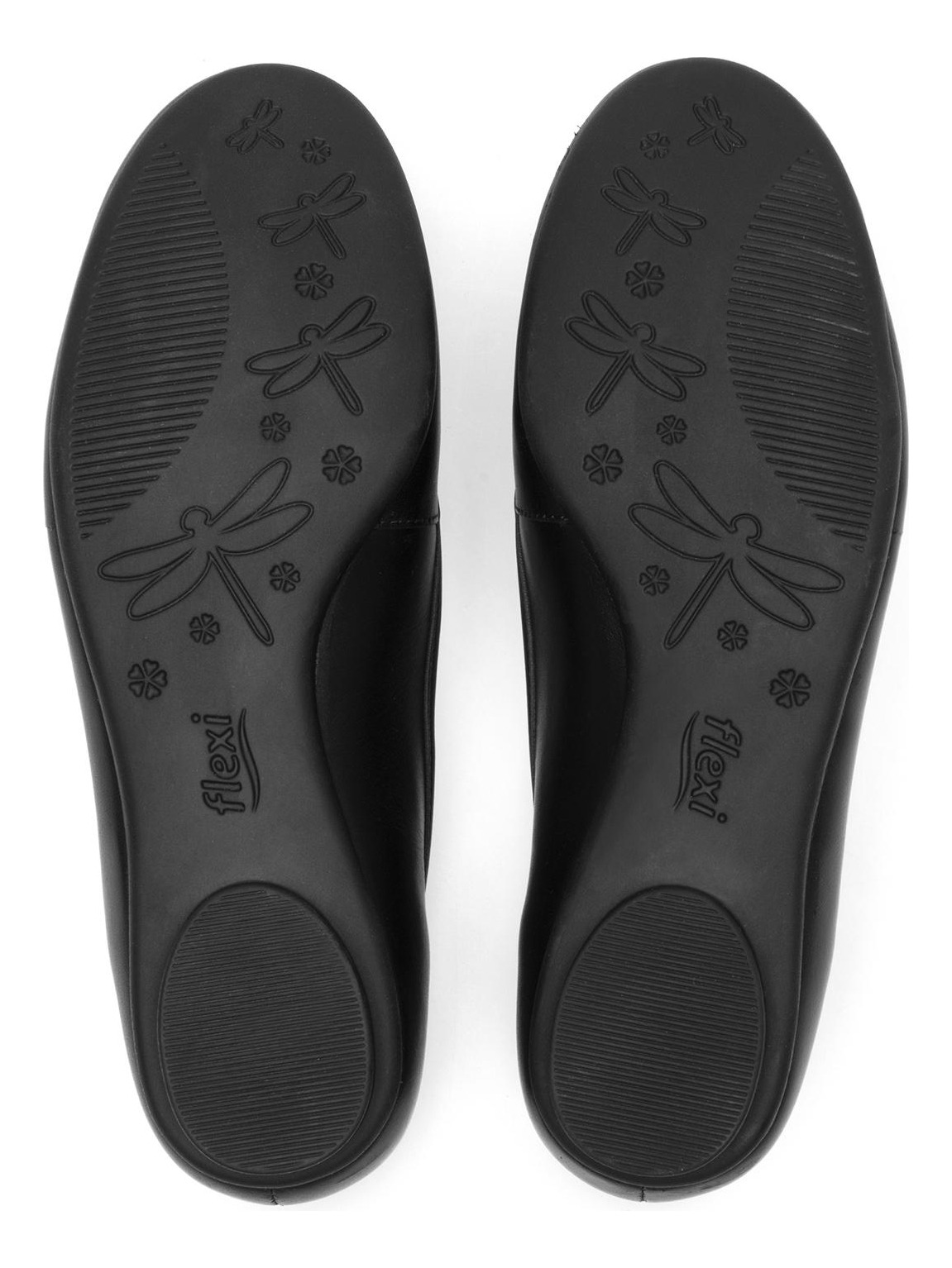 BALLERINAS MUJER FLEXI CUERO NEGRO DAFNE 21202 - 7
