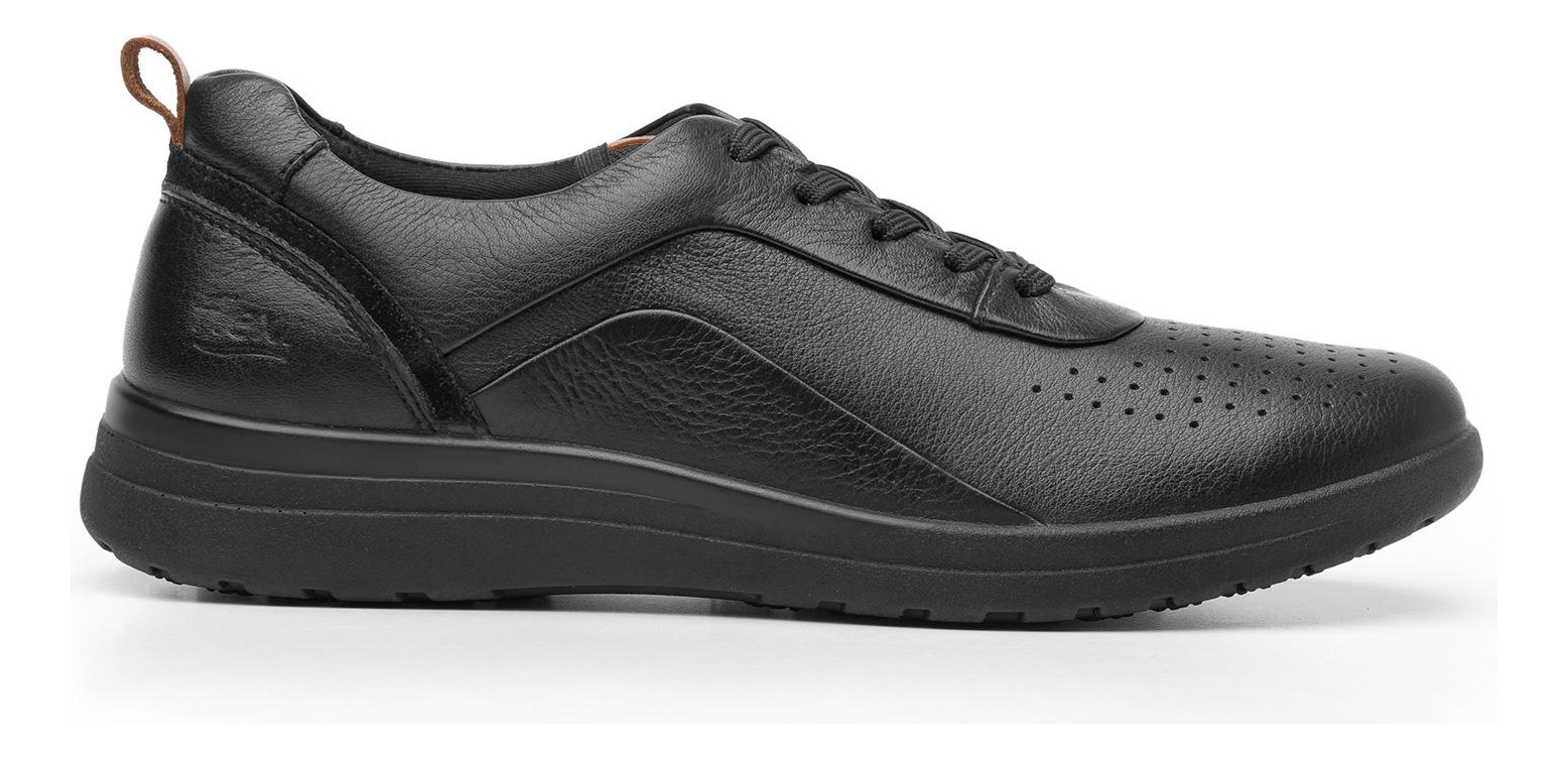 ZAPATILLAS MUJER FLEXI URBANAS NEGRO TRAVIATA CUERO - 2