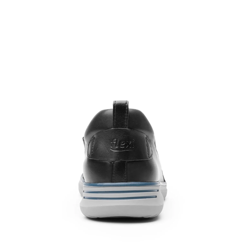 ZAPATILLAS MUJER FLEXI URBANAS NEGRO CUERO BETH - 5