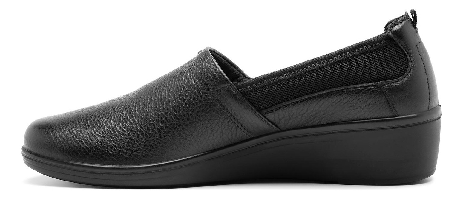 ZAPATO FLEXI MUJER CUERO CASTAÑA NEGRO - 3