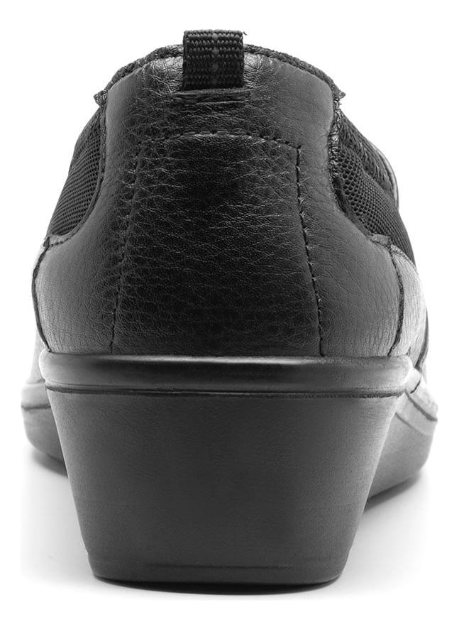 ZAPATO FLEXI MUJER CUERO CASTAÑA NEGRO - 5