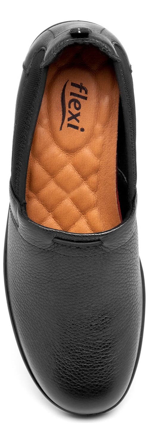 ZAPATO FLEXI MUJER CUERO CASTAÑA NEGRO - 6