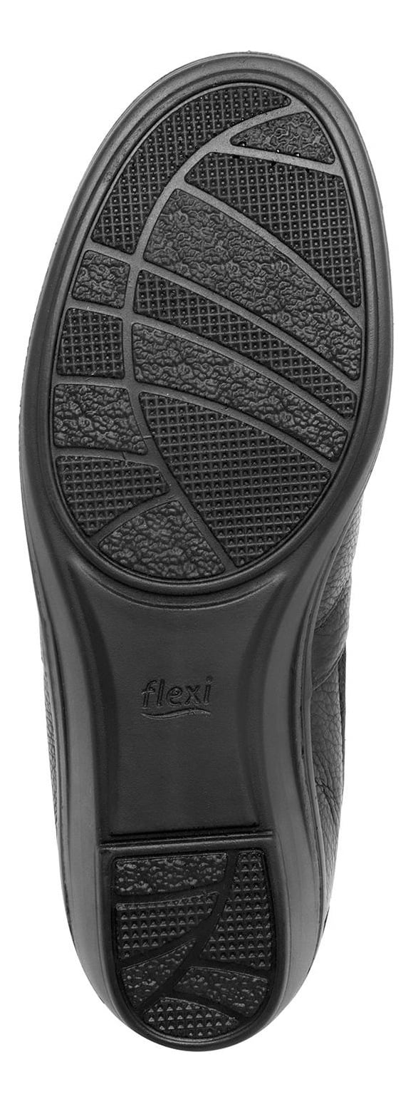 ZAPATO FLEXI MUJER CUERO CASTAÑA NEGRO - 7