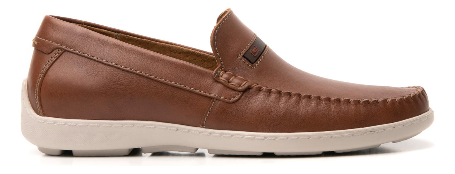 MOCASINES HOMBRE FLEXI CUERO CAFÉ BARBADOS - 2