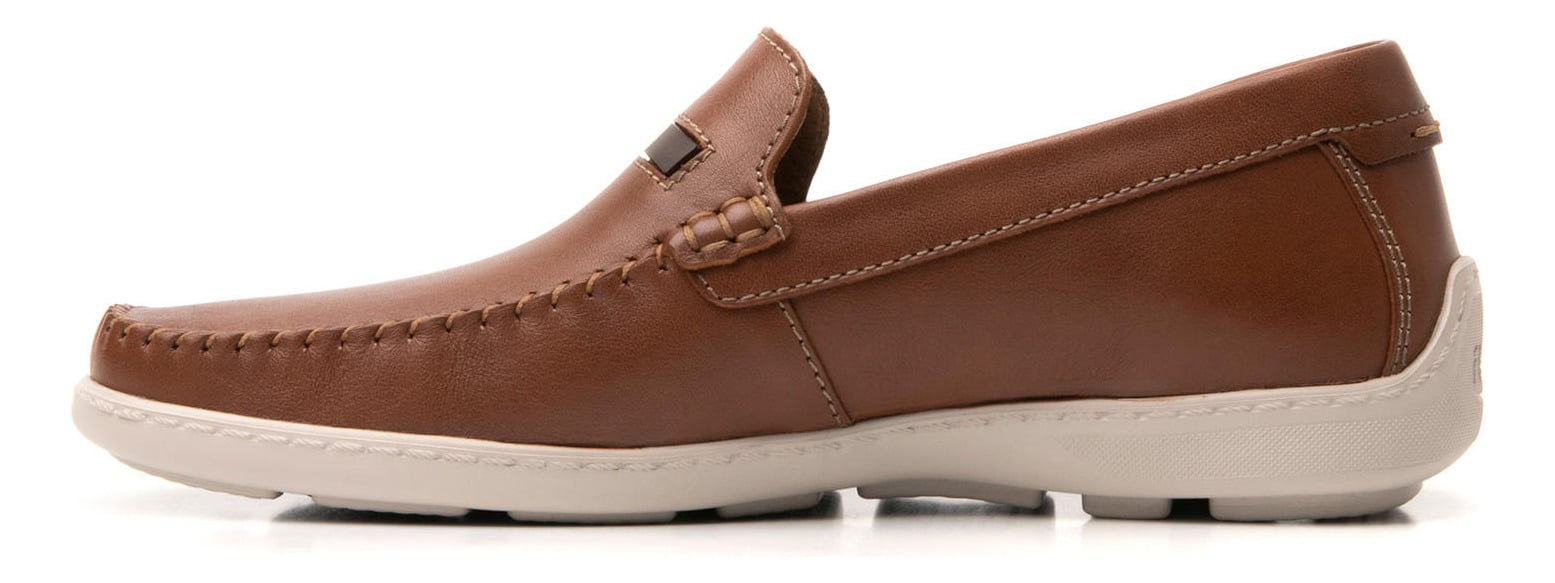 MOCASINES HOMBRE FLEXI CUERO CAFÉ BARBADOS - 3