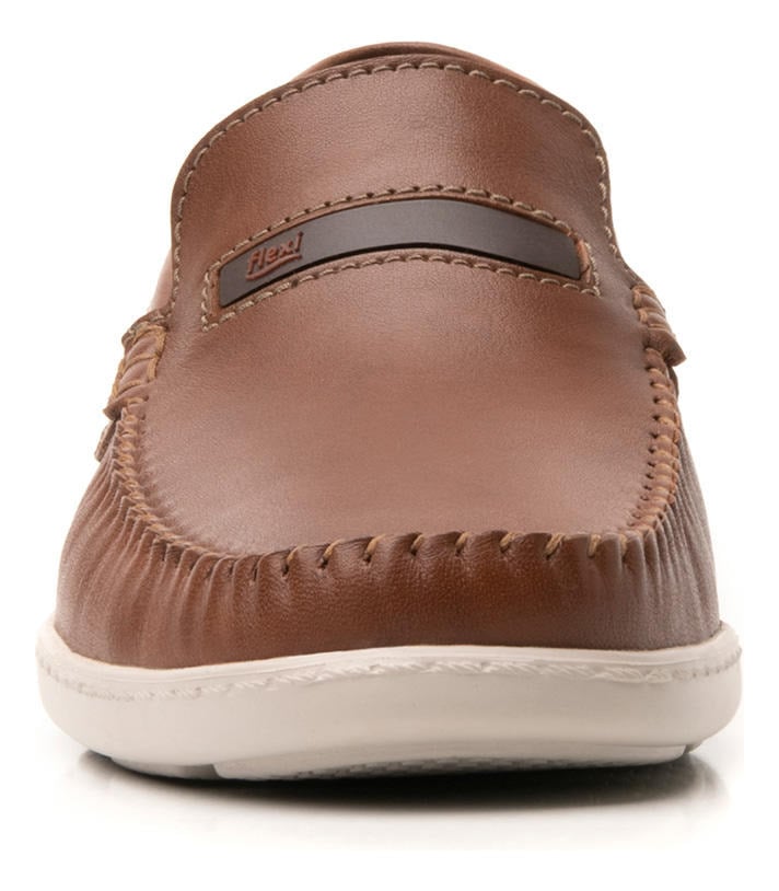 MOCASINES HOMBRE FLEXI CUERO CAFÉ BARBADOS - 4