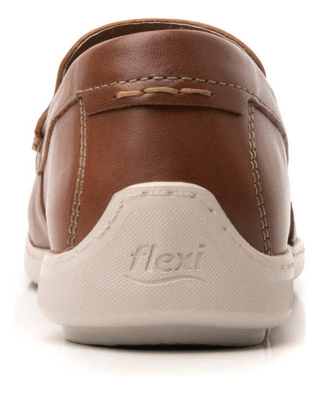 MOCASINES HOMBRE FLEXI CUERO CAFÉ BARBADOS - 5